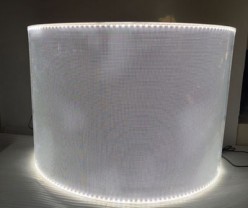 Panel de luz LED curvada