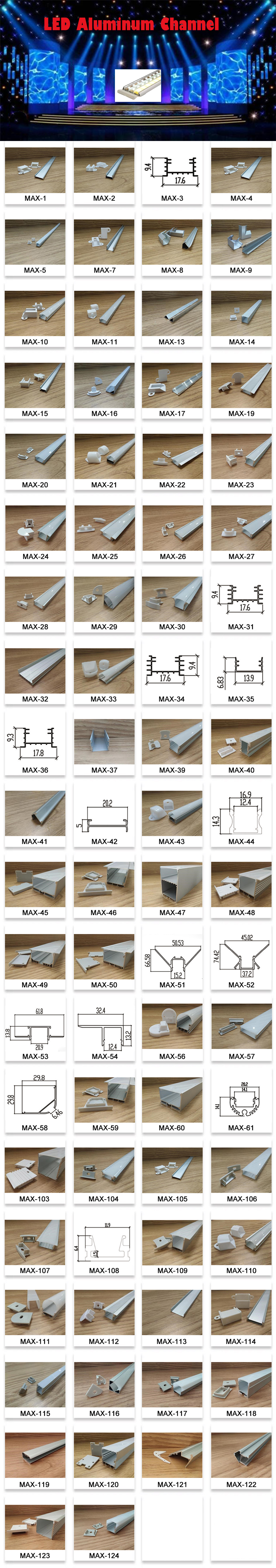 Canal de aluminio LED