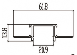 MAX-53 Black LED Light Aluminum Channel