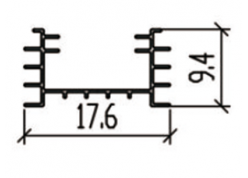 MAX-34 LED Aluminum Extrusion for Shop and House Lighting