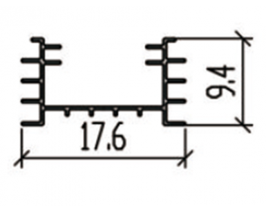 MAX-34 LED Aluminum Extrusion for Shop and House Lighting