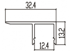 MAX-54 Suspended aluminium extrusion for LED strips