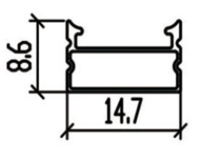 Dome LED Aluminum Channel