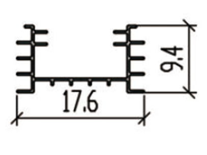 LED Aluminum Extrusion for Shop and House Lighting