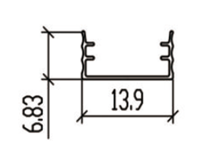 LED Extruded Channel For Retail Interior