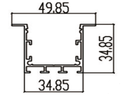 Tile LED Aluminum Profile