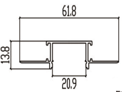 Black LED Light Aluminum Channel