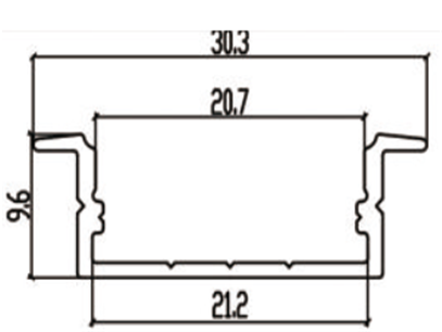 Customized LED Strip Light Aluminum Profile