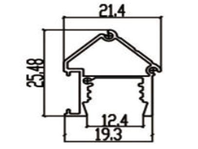 Corner LED Aluminum Extrusion Profiles with Square Cover