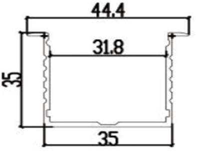 Square LED Aluminum Channel