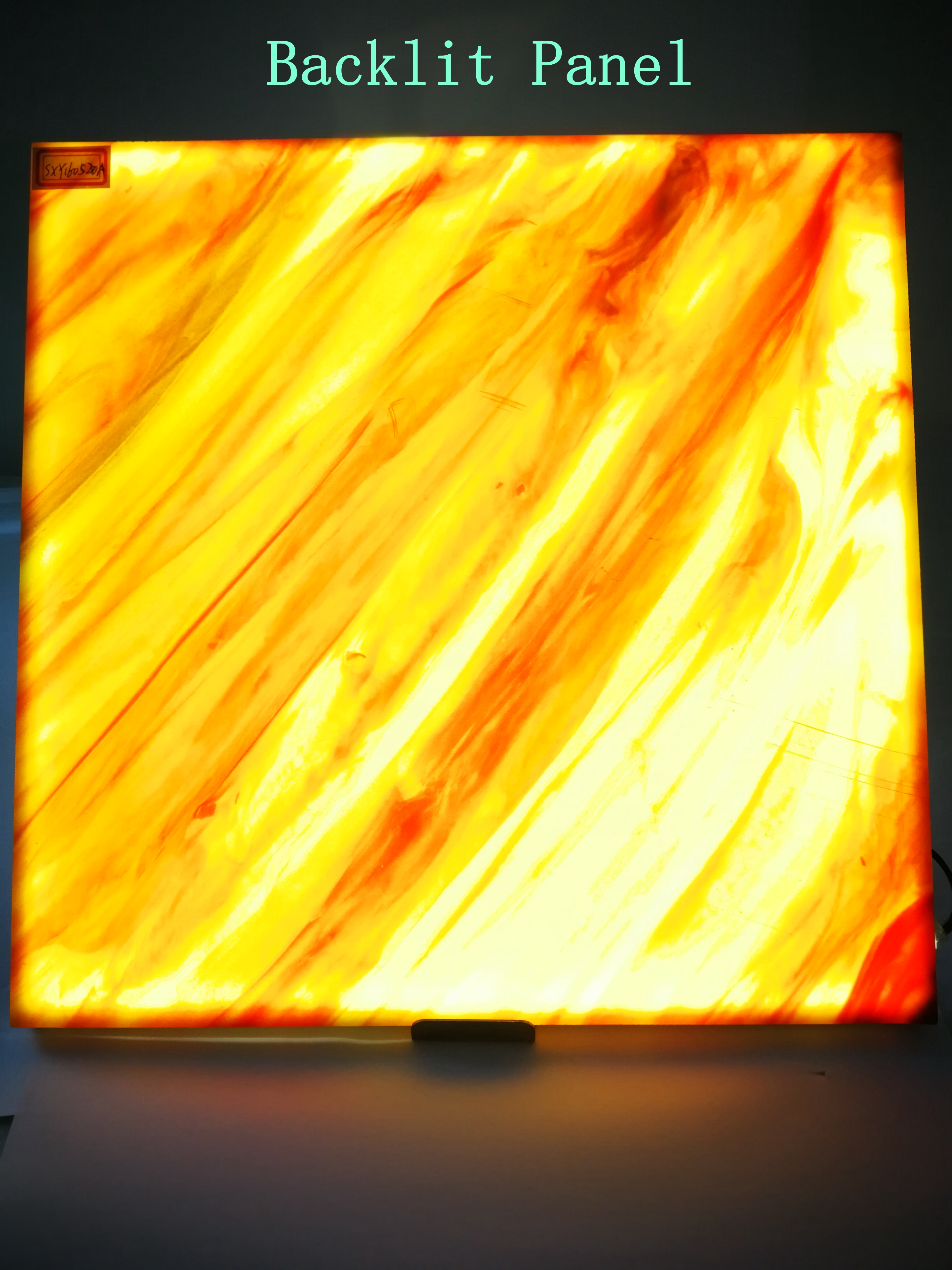 Backlit onyx stone