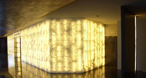 Light tube backlit Onyx Stone